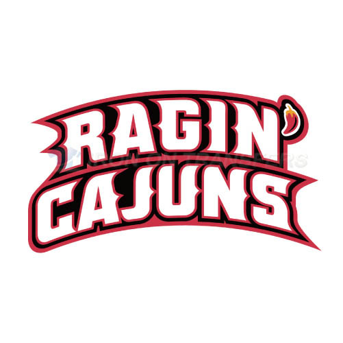 Louisiana Ragin Cajuns Logo T-shirts Iron On Transfers N4843 - Click Image to Close